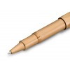 The rollerball pen is made of bronze.