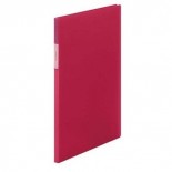 Folder A4 w intensywnym, czerwonym kolorze.