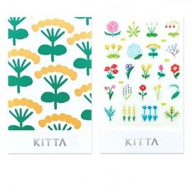 Hitotoki Kitta Index Washi Labels Seal Flower