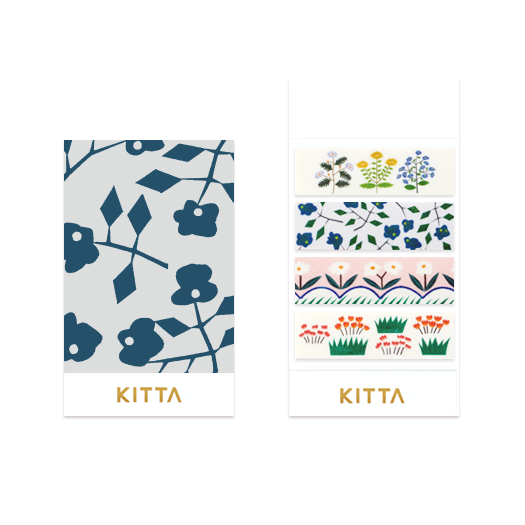 Index stickers with floral motifs.
