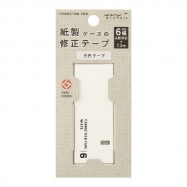 Korektor Midori Correction Tape 6 mm Biały