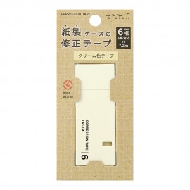 Midori Correction Tape 6 mm Cream