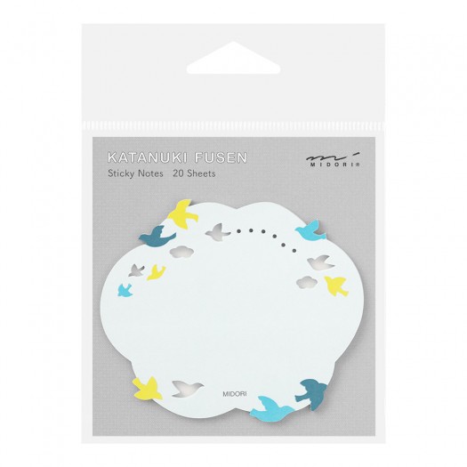 Midori Katanuki Fusen Sticky Notes | Birds