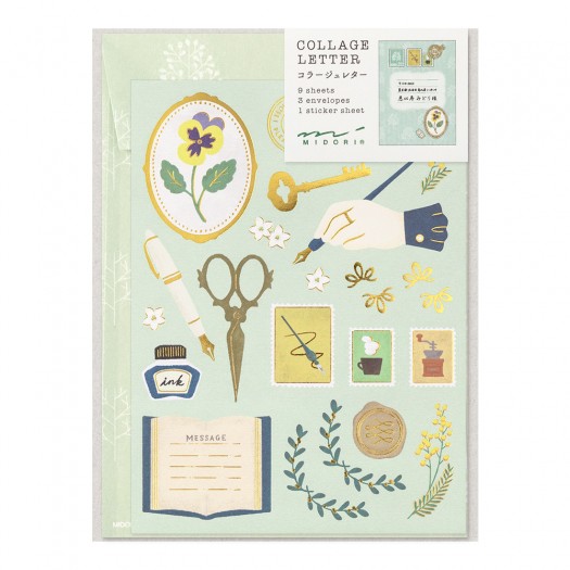 Letter Set Midori Collage | Stationery