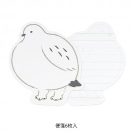 Papier listowy w kształcie ptaka.