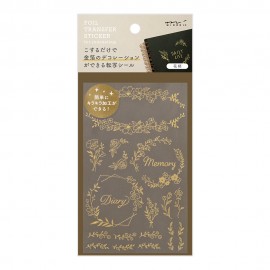 Foil Transfer Midori Stickers | Flowers