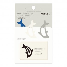 Midori Paper Index Clip Dolphin