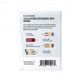 A set of stickers dedicated to the limited editions of Blackwing pencils
