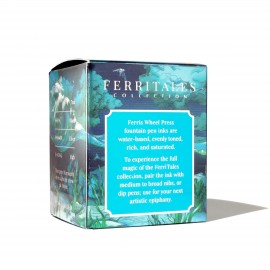 The ink is packaged in a decorative box that depicts the underwater world.