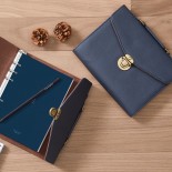 Elegant planner in the form of a binder made of ecological leather.