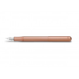 Compact pen made of copper.