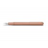 Compact pen made of copper.
