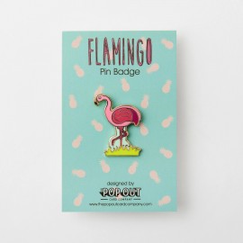 Pop Out Card Decoration Pin Flamingo