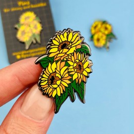 Paw Generation Enamel Pin Sunflower