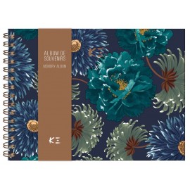 Album with floral cover.