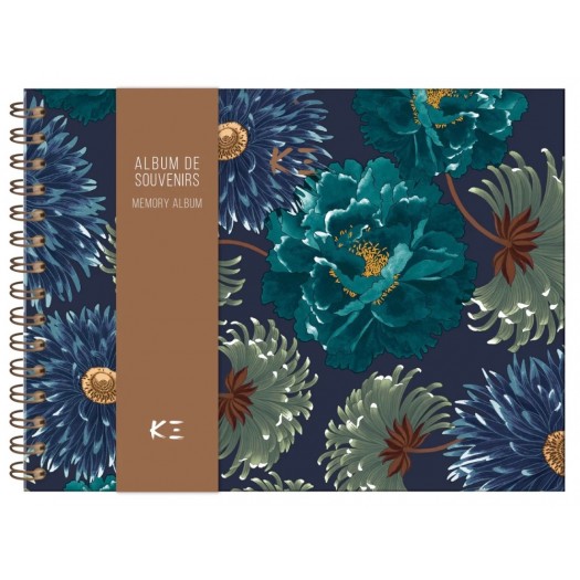 Album with floral cover.