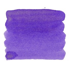 Ink in purple with gold shiny dust.