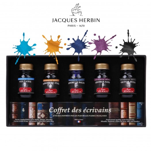 A set of J. Herbin inks dedicated to the most famous French writers.