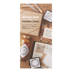 Stickers Book for Pre-inked Stamp | Natural Colors