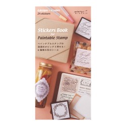 Stickers Book for Pre-inked Stamp | Warm Colors