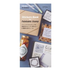 Stickers Book for Pre-inked Stamp | Cold Colors