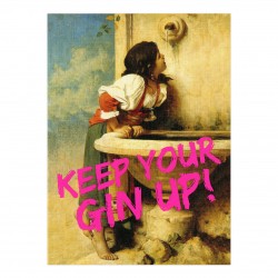 Kartka okolicznościowa Masterpieces | Keep Your Gin Up!