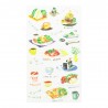 Stickers with a food theme.