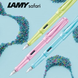 Limited edition Safari pens in spring, vibrant colors.