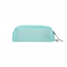 Lightweight and roomy pencil case made of tactile TPU material.
