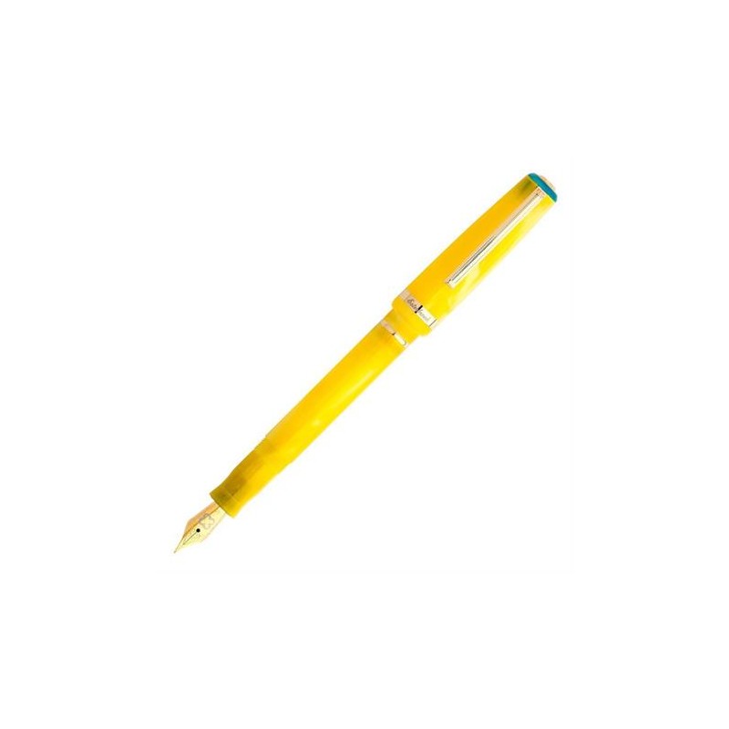 Pocket fountain pen in a sunny color.