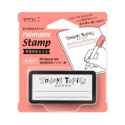 Midori Paintable Stamp Pre-inked Half Size | One Phrase of the Day