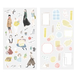 Midori Two Sheets Stickers | Fashion