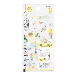 Midori Two Sheets Stickers | Going Out