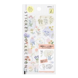 Midori Two Sheets Stickers | Flower