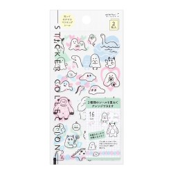 Midori Two Sheets Stickers | Monsters