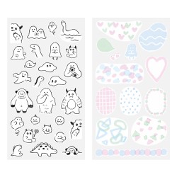 Midori Two Sheets Stickers | Monsters
