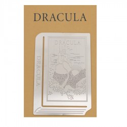 Metalowa zakładka inspirowana pierwszym wydaniem „Drakula” autorstwa Brama Stokera.