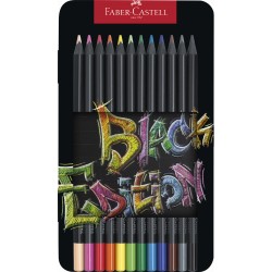 Kredki trójkątne Faber-Castell Black Edition | 12 kolorów