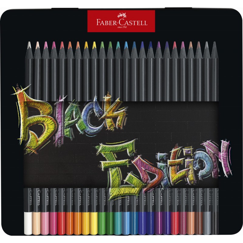 Faber-Castell Black Edition Colour Pencil 24 pcs