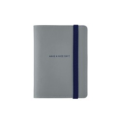 Eco-friendly leather notebook cover in A6 size.