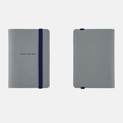 Eco-friendly leather notebook cover in A6 size.