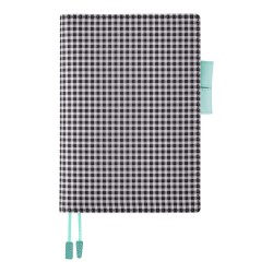 Polyester notebook cover in A6 size.