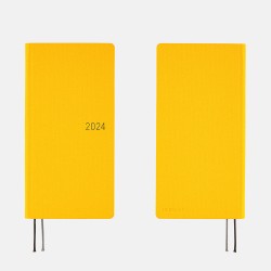 Kalendarz Tygodniowy 2024 Hobonichi Techo Weeks Mega | Colors: Poppin' Yellow | Edycja angielska