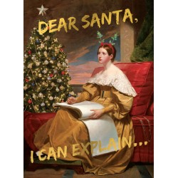 Kartka świąteczna Santoro | Dear Santa, I can explain...