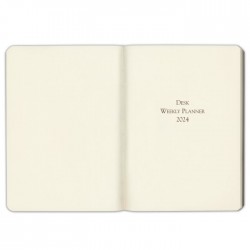 Gallery Leather Desk Weekly Diary Planner 2024