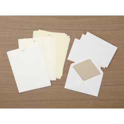 Midori Letter Set | White