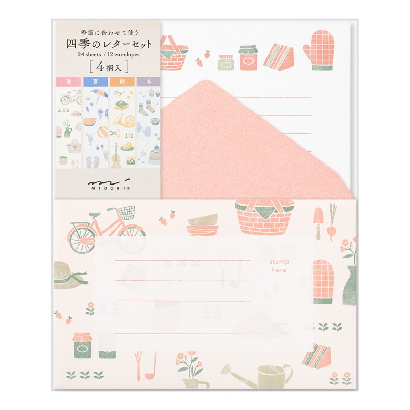 Midori Letter Set Four Seasons | Seasonal Motifs