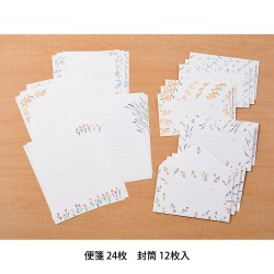 Midori Letter Set 510 Four seasons Seasonal Flowers