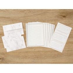 Midori Letter Set | Marble