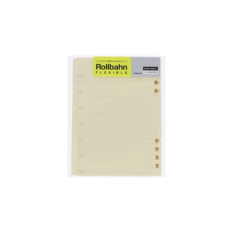 Rollbahn Flexible Diary Refill Free Horizontal